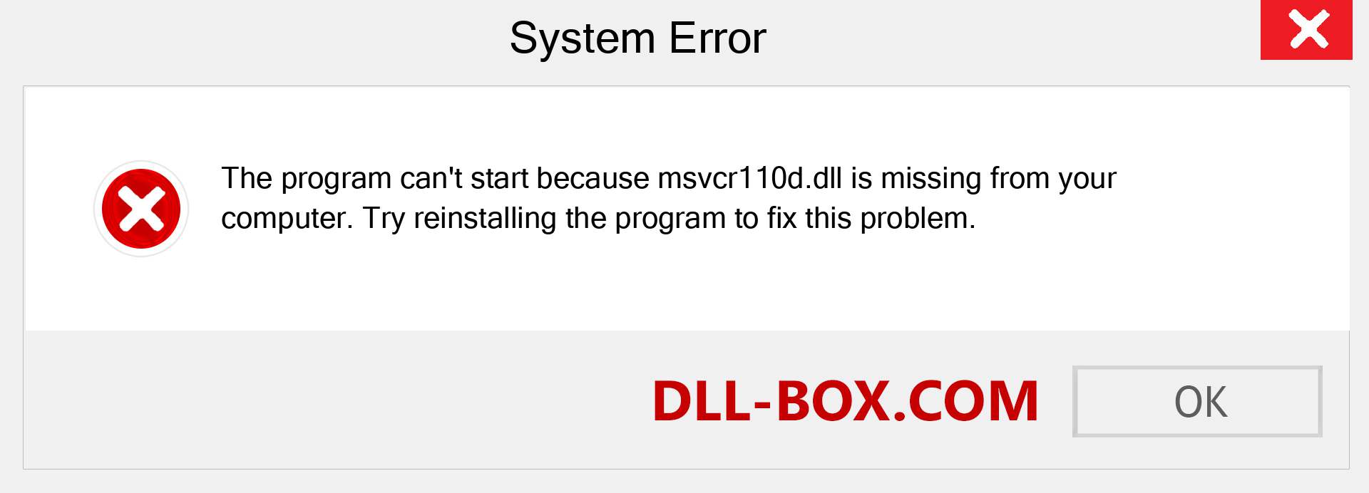  msvcr110d.dll file is missing?. Download for Windows 7, 8, 10 - Fix  msvcr110d dll Missing Error on Windows, photos, images